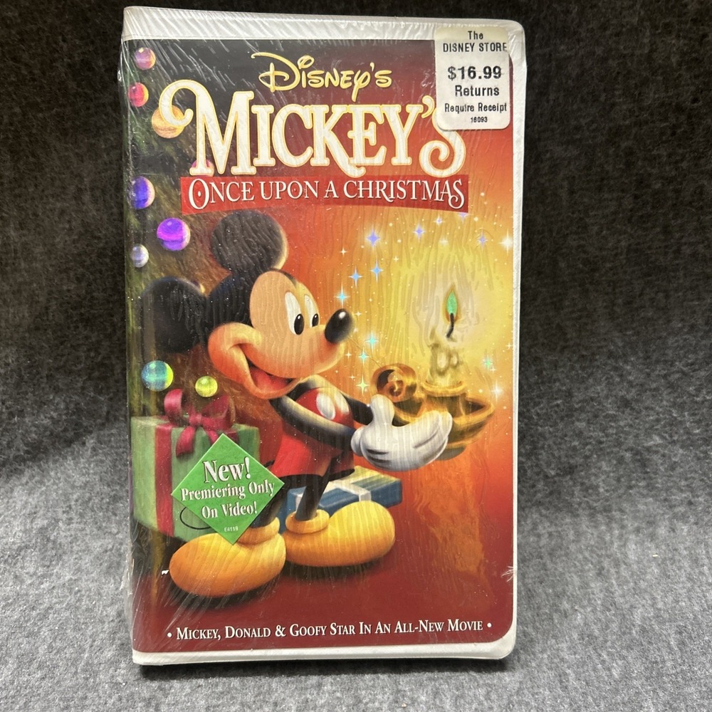 Disney's Mickey's Once Upon a Christmas VHS Tape 1999 Brand New Factory‎ Sealed